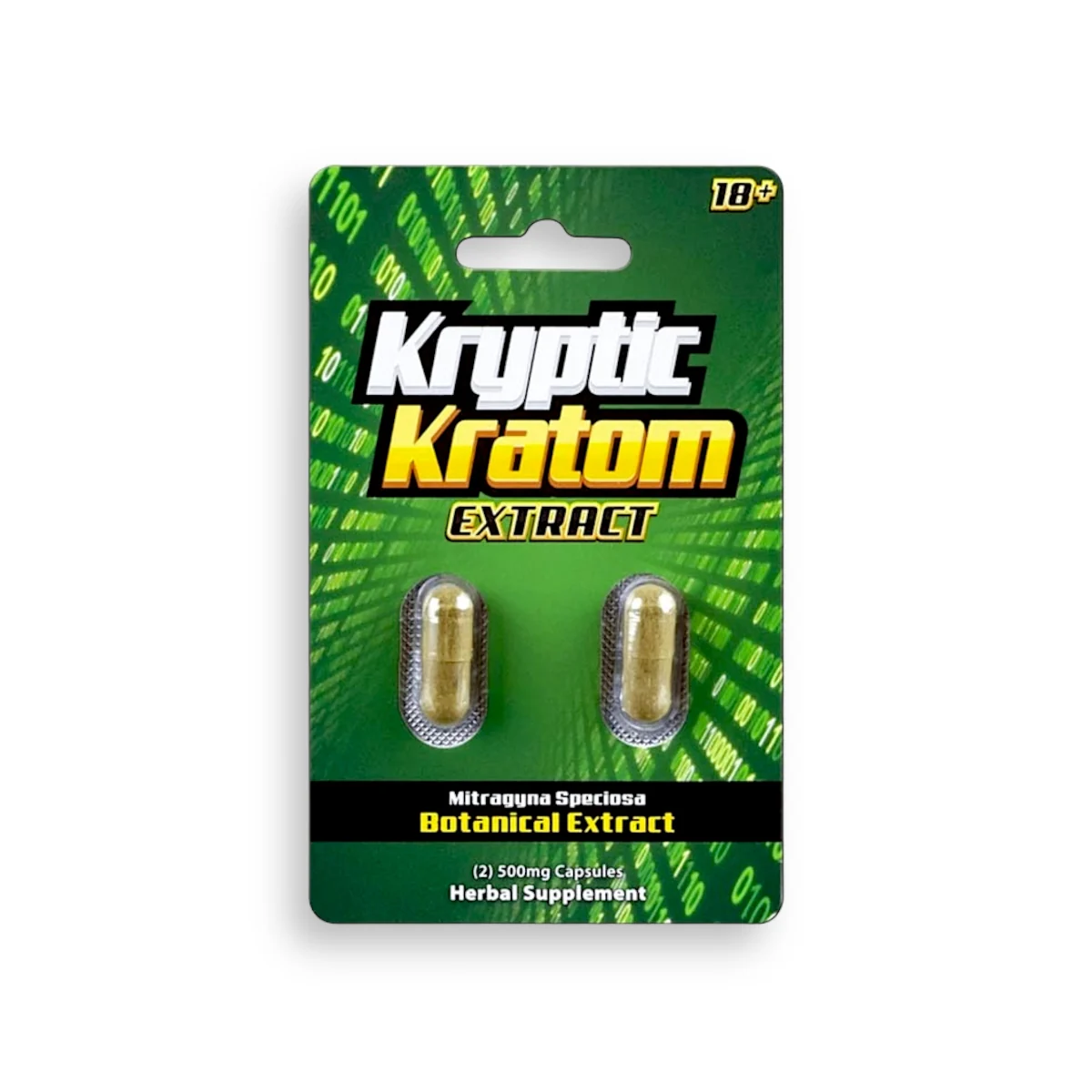 Kryptic Kratom Extract Capsules 2ct 500mg 19717